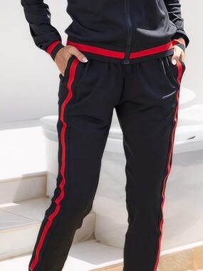 Women’s 2pc Black/Red Jogger Set Sz. 3X